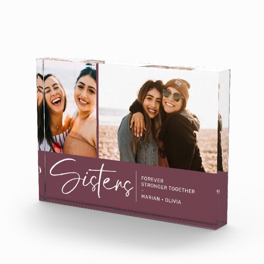 シスターモダンズキープサケ2枚の写真紫 フォトブロック (右)