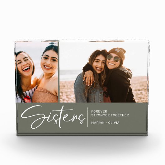 シスターモダンズキープサケ2枚オリーブ・グリーン フォトブロック (正面)