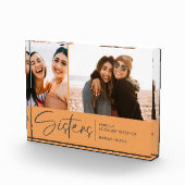 シスターモダンズキープサケ2枚オレンジ淡い色の色 フォトブロック (右)