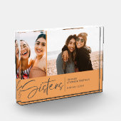 シスターモダンズキープサケ2枚オレンジ淡い色の色 フォトブロック (左)