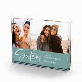 シスターモダンズキープサケ2枚スモークティール（緑がかった色） フォトブロック (右)