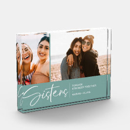 シスターモダンズキープサケ2枚スモークティール（緑がかった色） フォトブロック