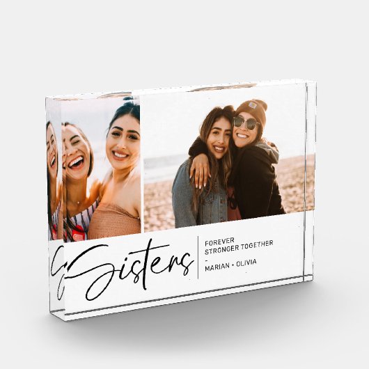 シスターモダンズキープサケ2枚ホワイト フォトブロック (左)