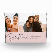 シスターモダンズキープサケ2枚赤面ピンク フォトブロック (正面)