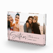 シスターモダンズキープサケ2枚赤面ピンク フォトブロック (右)