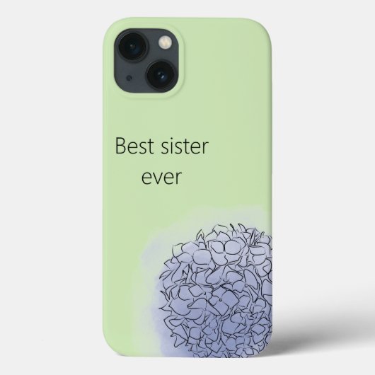 シスターモダン向けエレガントピンクシック青あじさい Case-Mate iPhoneケース (裏面)