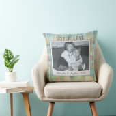 シスターラブフォトキープサケカスタムータータンチェック クッション (椅子)