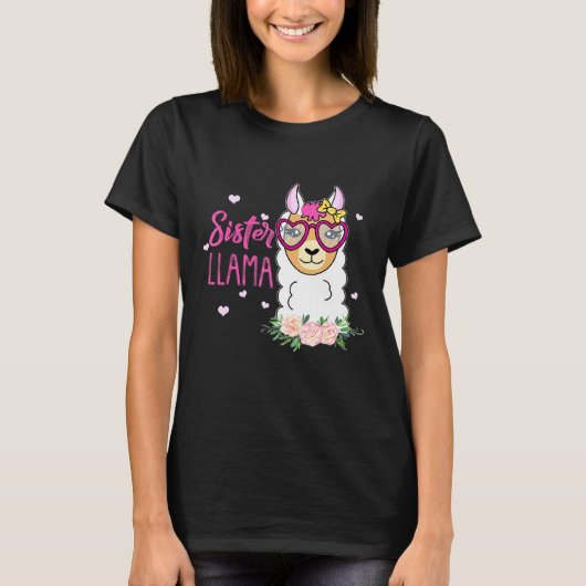 シスターラマボホフラワーズピンクハート Tシャツ (正面)