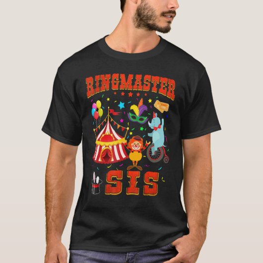シスターリングマスター誕生日ファミリーマッチングサーカス Tシャツ (正面)