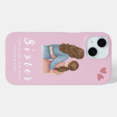 シスター写真コラージュ - iPhone 15ケースギフト Case-Mate iPhoneケース (裏面 (横))