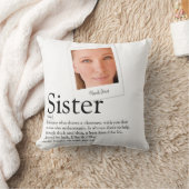 シスター定義のモダン写真 クッション (ブランケット)