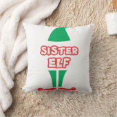 シスター小妖精や小人ファミリークリスマスホリデーシーズン クッション (ブランケット)