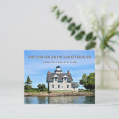 シスター島灯台、ニューヨーク ポストカード (スタンド正面)