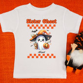 シスター幽霊パーソナライズされた名ハロウィーンギフト Tシャツ