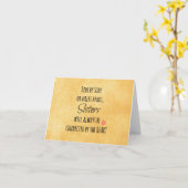 シスター引用文 カード (黄色い花)