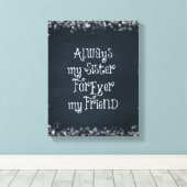 シスター引用文 キャンバスプリント (インサイチュ (ウッドフロア))