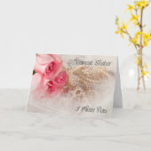 シスター恋しく思ズは カード (黄色い花)