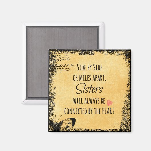 シスター感動的引用文 マグネット (正面/裏面)