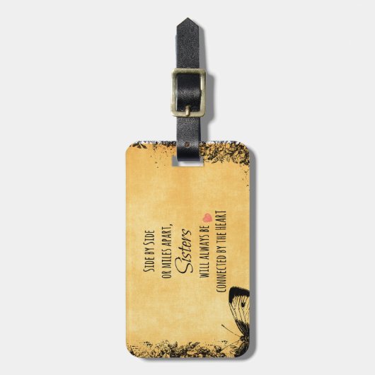 シスター感動的引用文 ラゲッジタグ (正面縦)