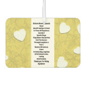 シスター感動的 カーエアーフレッシュナー (正面)