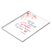 シスター手帳の種類 – ギフパーソナライズされたト ノートブック (左側)