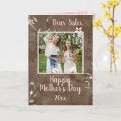 シスター春スプラウツおばあちゃんの日の写真 カード (黄色い花)