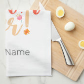 シスター最高のエバーフローラヴィンテージガールズレトロデザイン キッチンタオル (四つ折り)