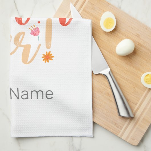 シスター最高のエバーフローラヴィンテージガールズレトロデザイン キッチンタオル (四つ折り)