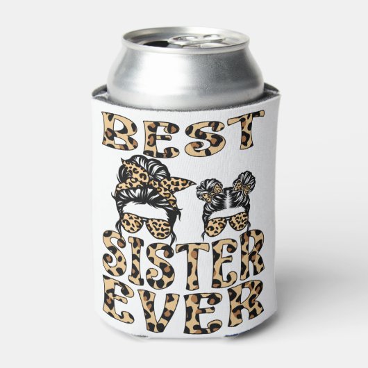 シスター最高のエバーレオパード母の日 缶クーラー (缶正面)