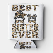 シスター最高のエバーレオパード母の日 缶クーラー (正面)