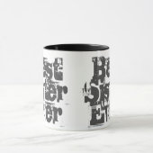 シスター最高のエバー – 兄弟姉妹2トーンのコーヒーマグ マグカップ (中央)