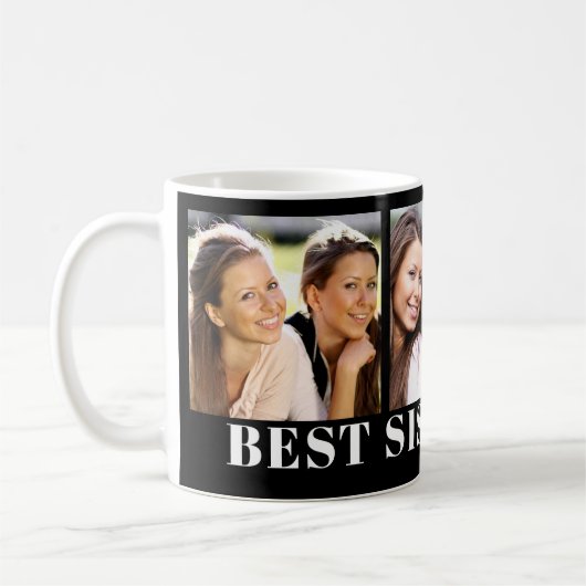 シスター最高のフォトコラージュ コーヒーマグカップ (左)