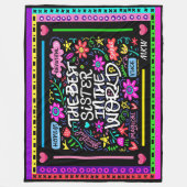 シスター最高のフリースブランケット フリースブランケット (正面)