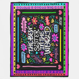 シスター最高のフリースブランケット フリースブランケット