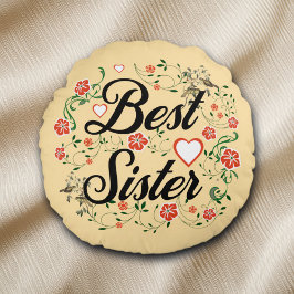 シスター最高のフローラエレガントデザイン ラウンドクッション