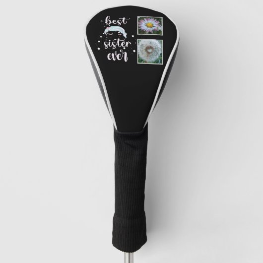 シスター最高の写真テンプレート ゴルフヘッドカバー (正面)