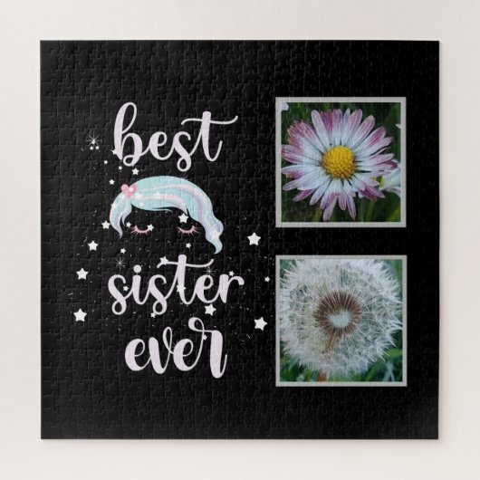 シスター最高の写真テンプレート ジグソーパズル (縦)