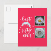 シスター最高の写真テンプレート ポストカード (正面/裏面)