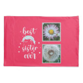 シスター最高の写真テンプレート 枕カバー (裏面)