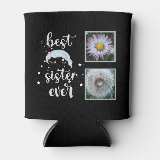 シスター最高の写真テンプレート 缶クーラー (正面)