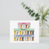 シスター最高の・エバーへのハッピーバースデー ポストカード (スタンド正面)