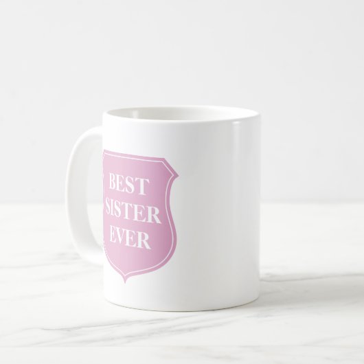 シスター最高の・エバーコーヒーの兄弟姉妹用マグ コーヒーマグカップ (正面左)
