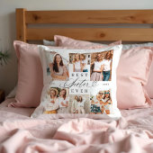 シスター最高の・エバー・シスター・スクリプト・ハート写真コラージュ クッション