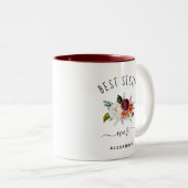 シスター最高の・エバー |トレンディーブルゴーニュ・ボホフローラ ツートーンマグカップ (正面右)