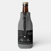 シスター最高の、モノグラカスタムム:白黒テーマ ボトルクーラー (ボトル裏面)