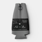 シスター最高の、モノグラカスタムム:白黒テーマ ボトルクーラー (裏面)