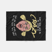 シスター熱狂する フリースブランケット (正面(横))