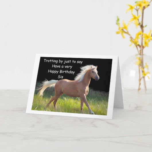 シスター用の誕生日カード カード (黄色い花)