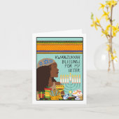 シスター用クワンツッカ（ユダヤ教）メノラーシンボル贈答品 カード (黄色い花)