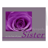 シスター症候性カードとバラ (正面横)